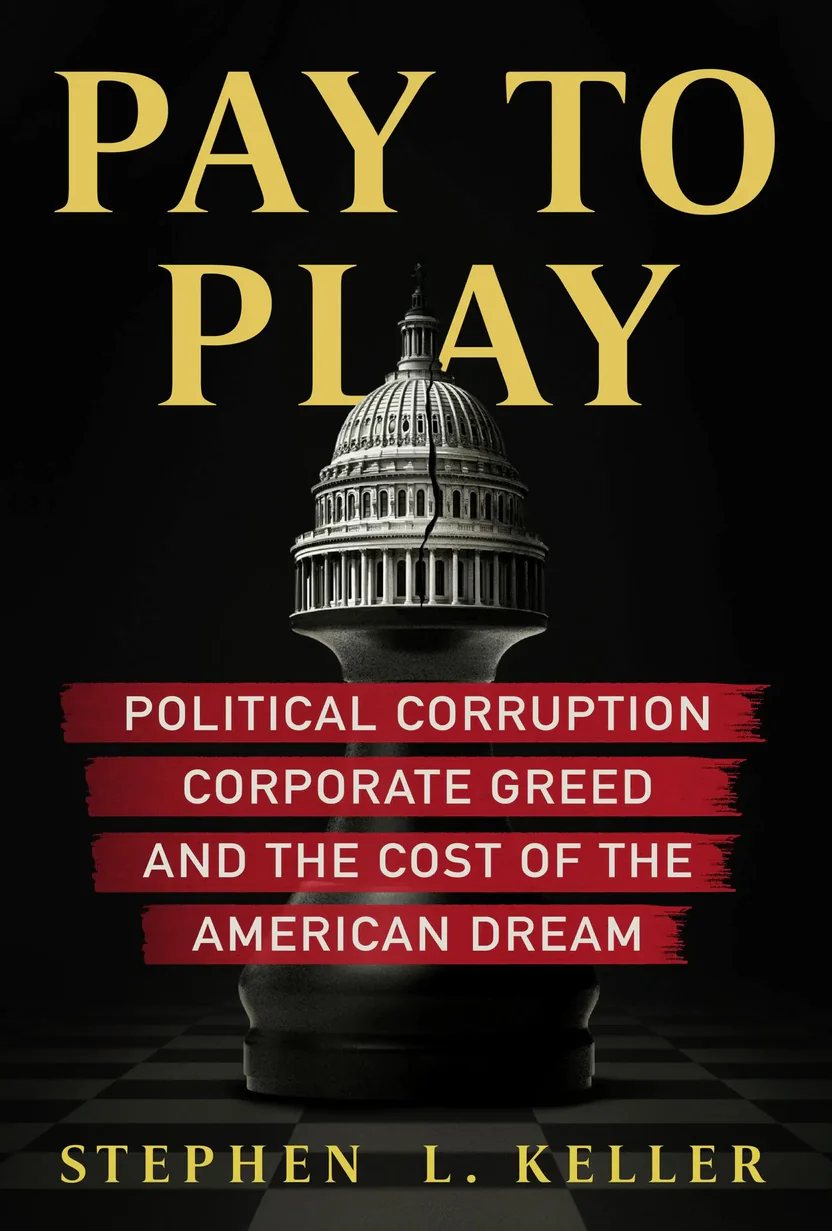 Pay to Play book cover by Stephen L. Keller — political corruption, corporate greed, and the cost of the American Dream